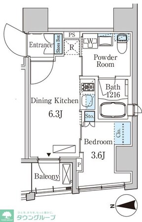 ザ・ライオンズフォーシア八丁堀の物件間取画像